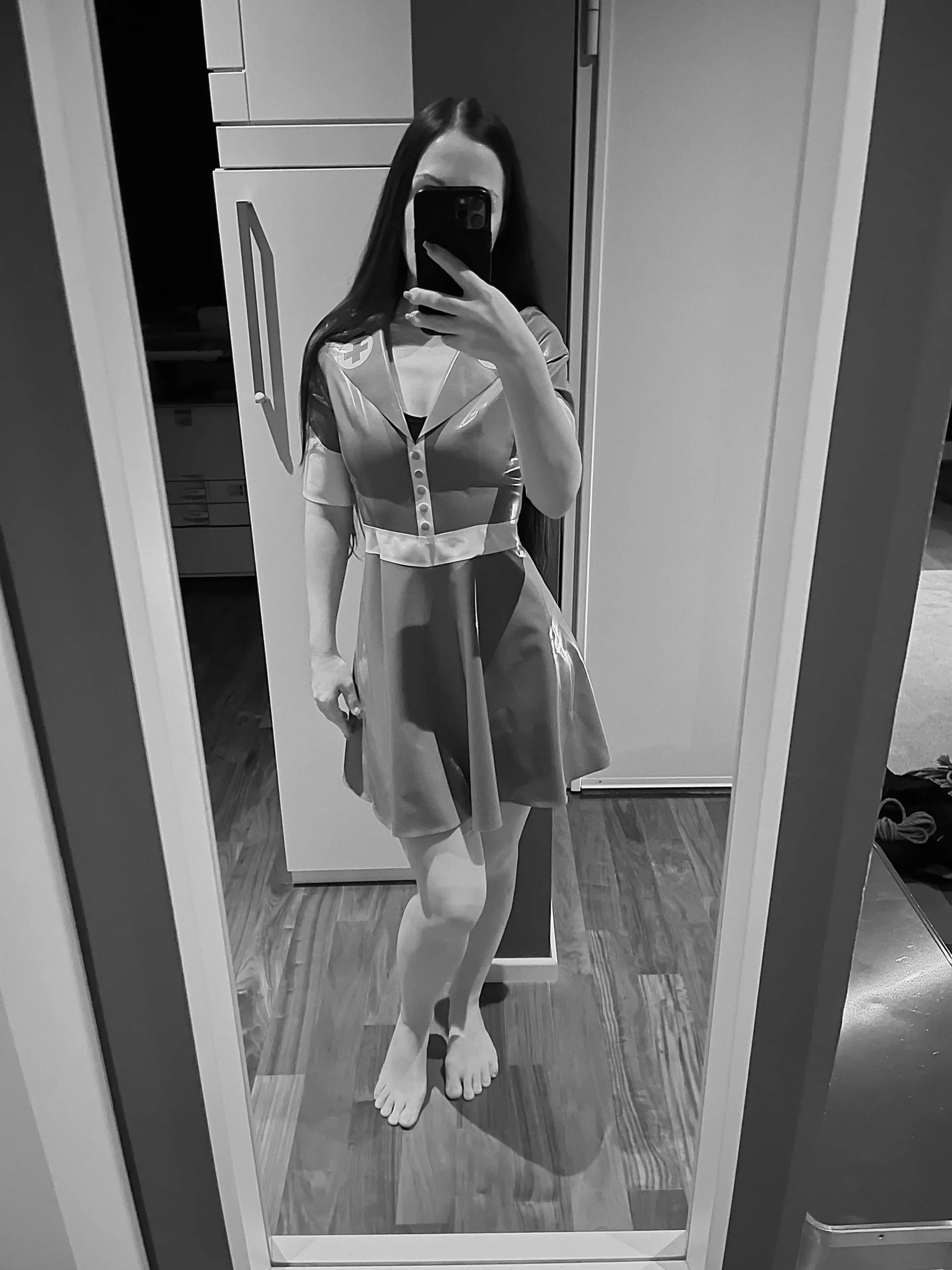 Medical Play latex outift