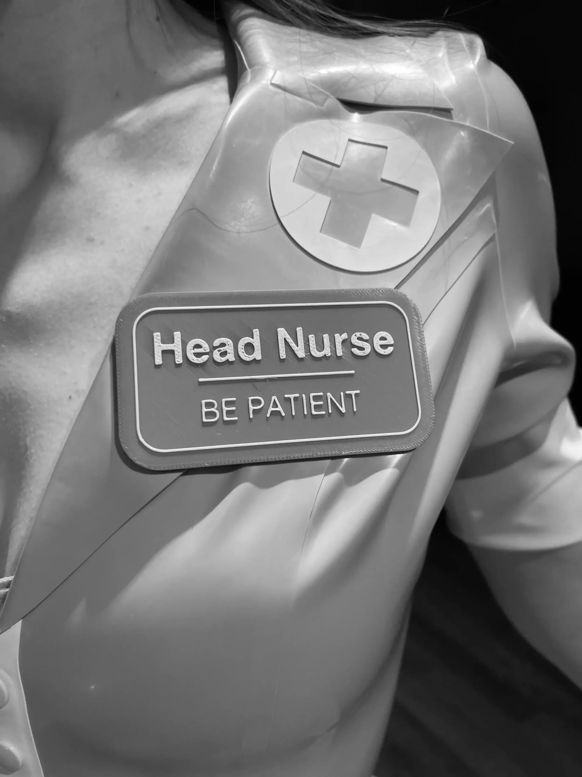 Head nurse tag and medical play