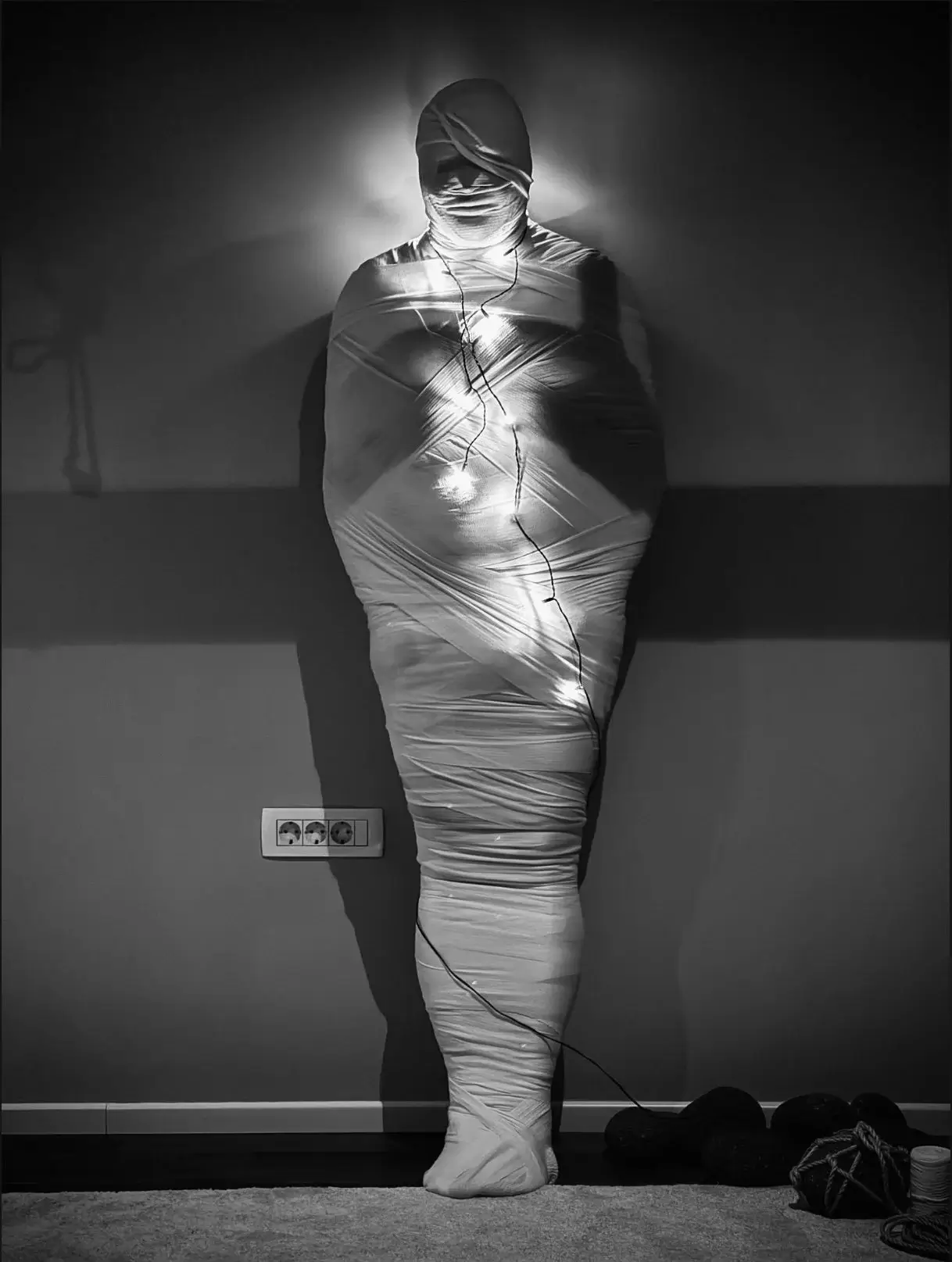Mummification with a bandage